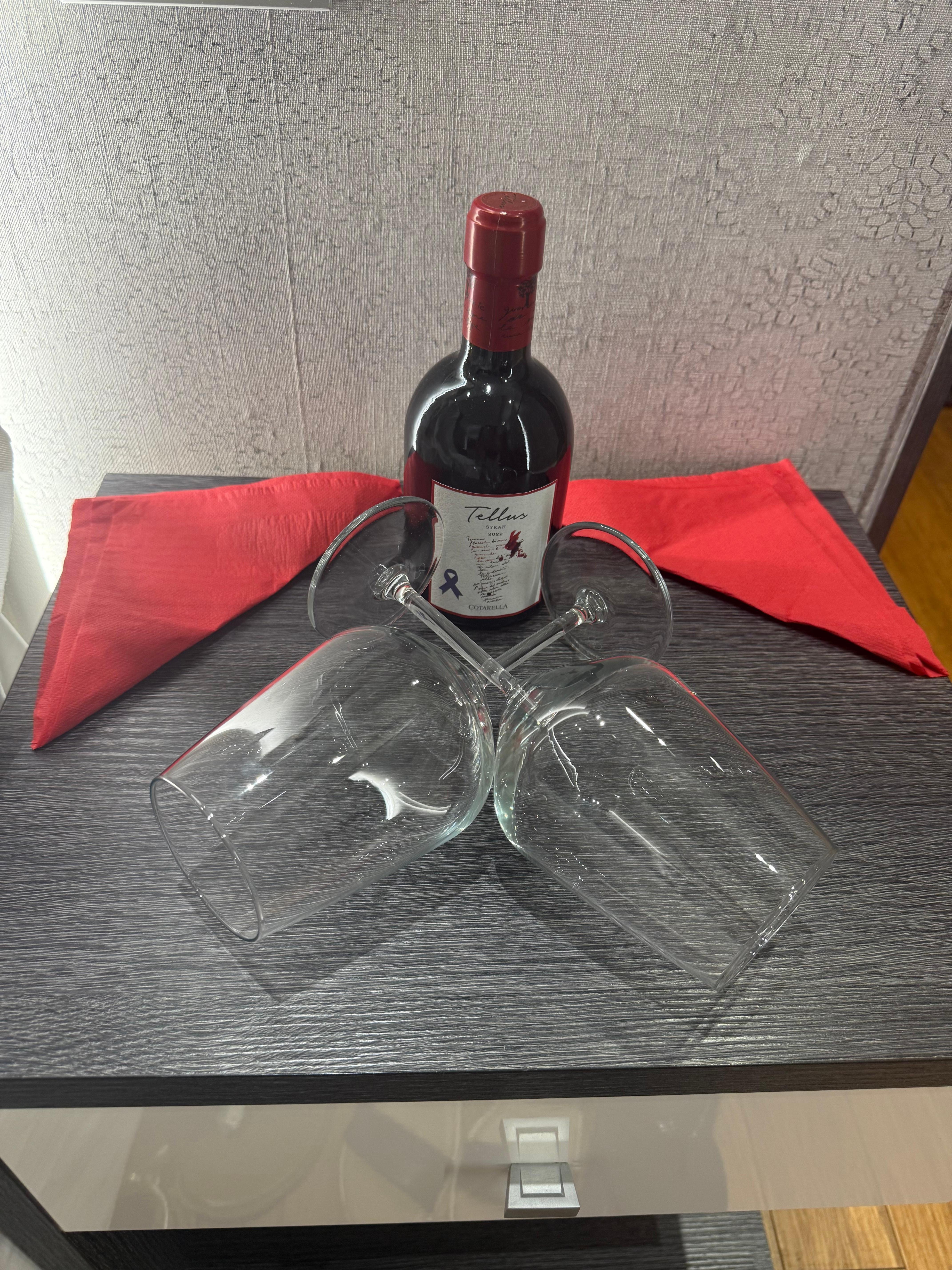 Bottle of wine as gift!
