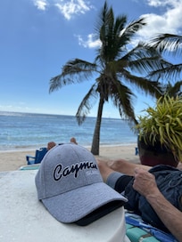 From the pool deck, which is elevated, looking out over the beach. Exquisite!