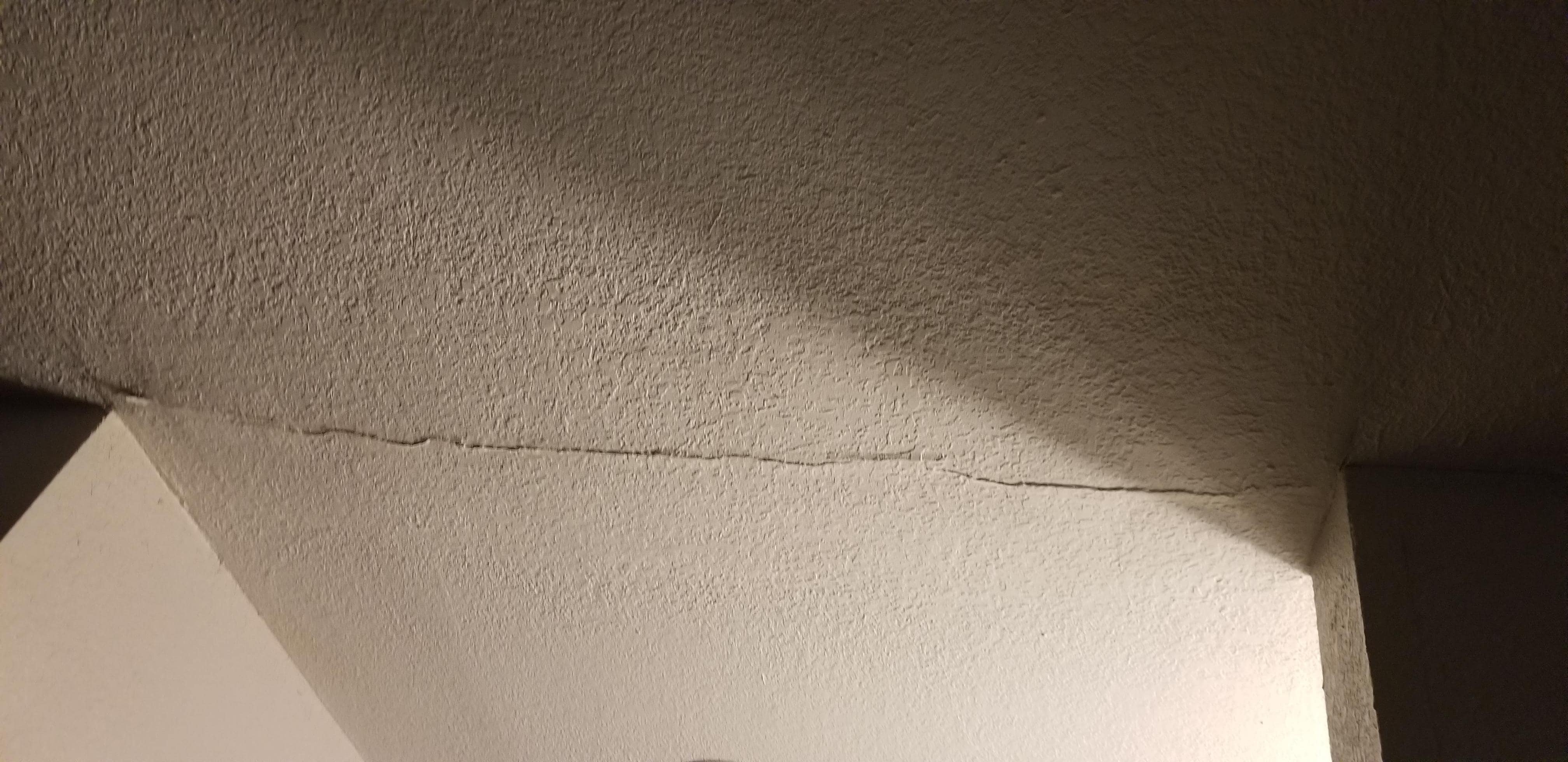 Peeling ceiling