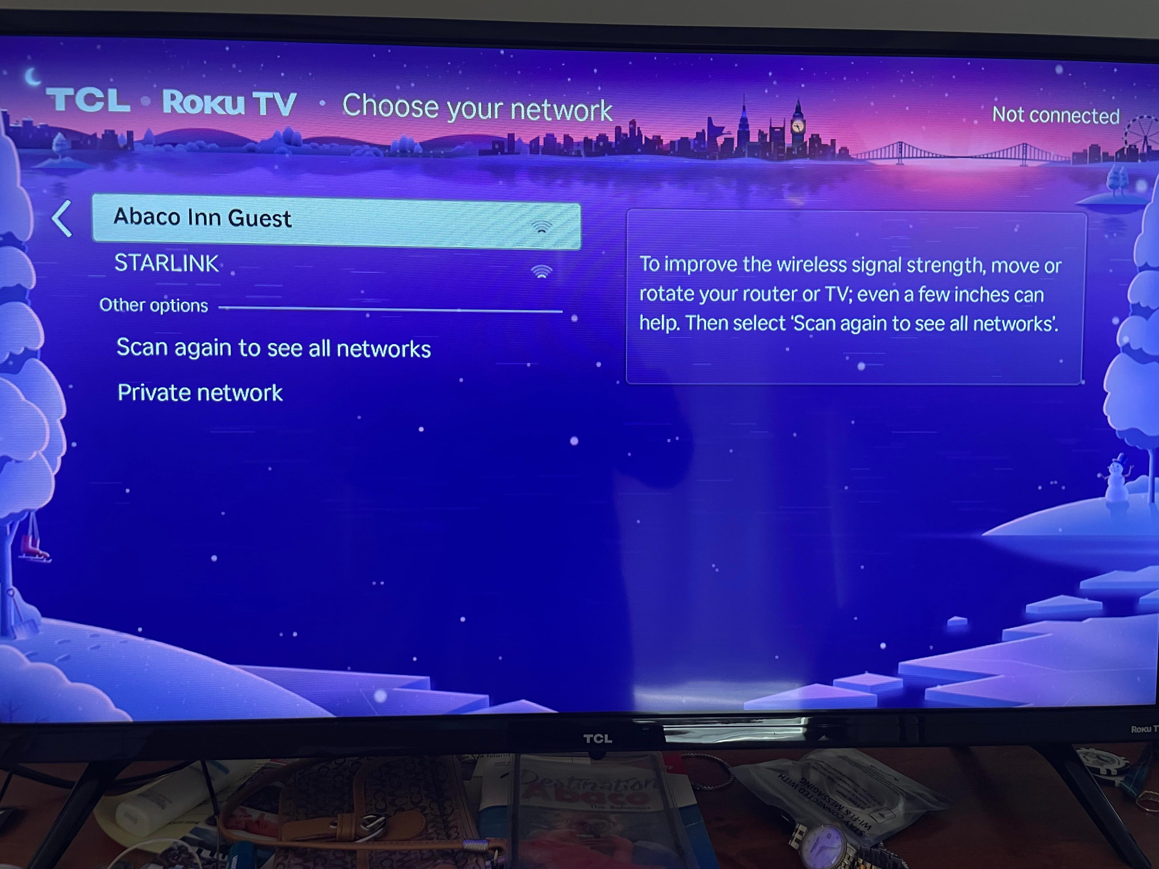 tv does not get reception