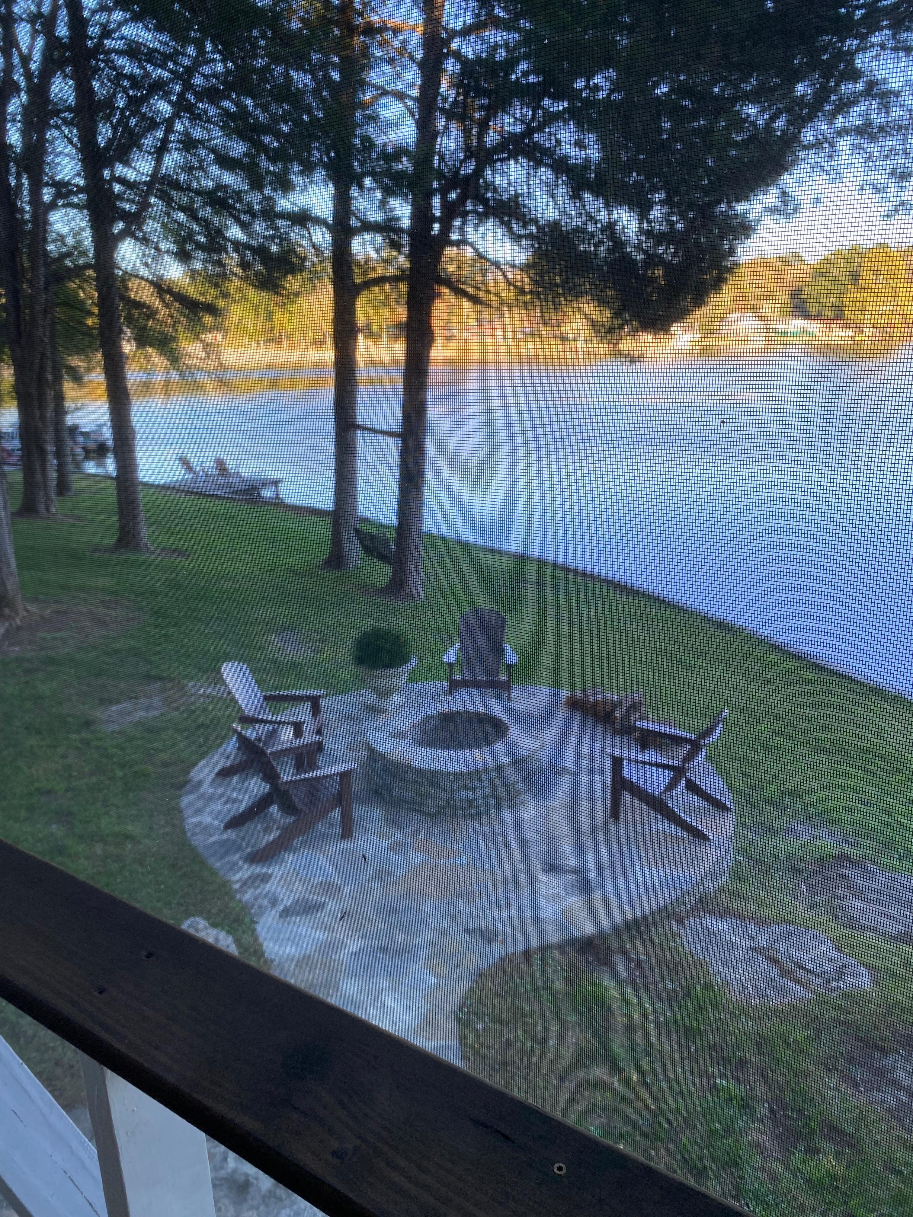 View from the screened porch