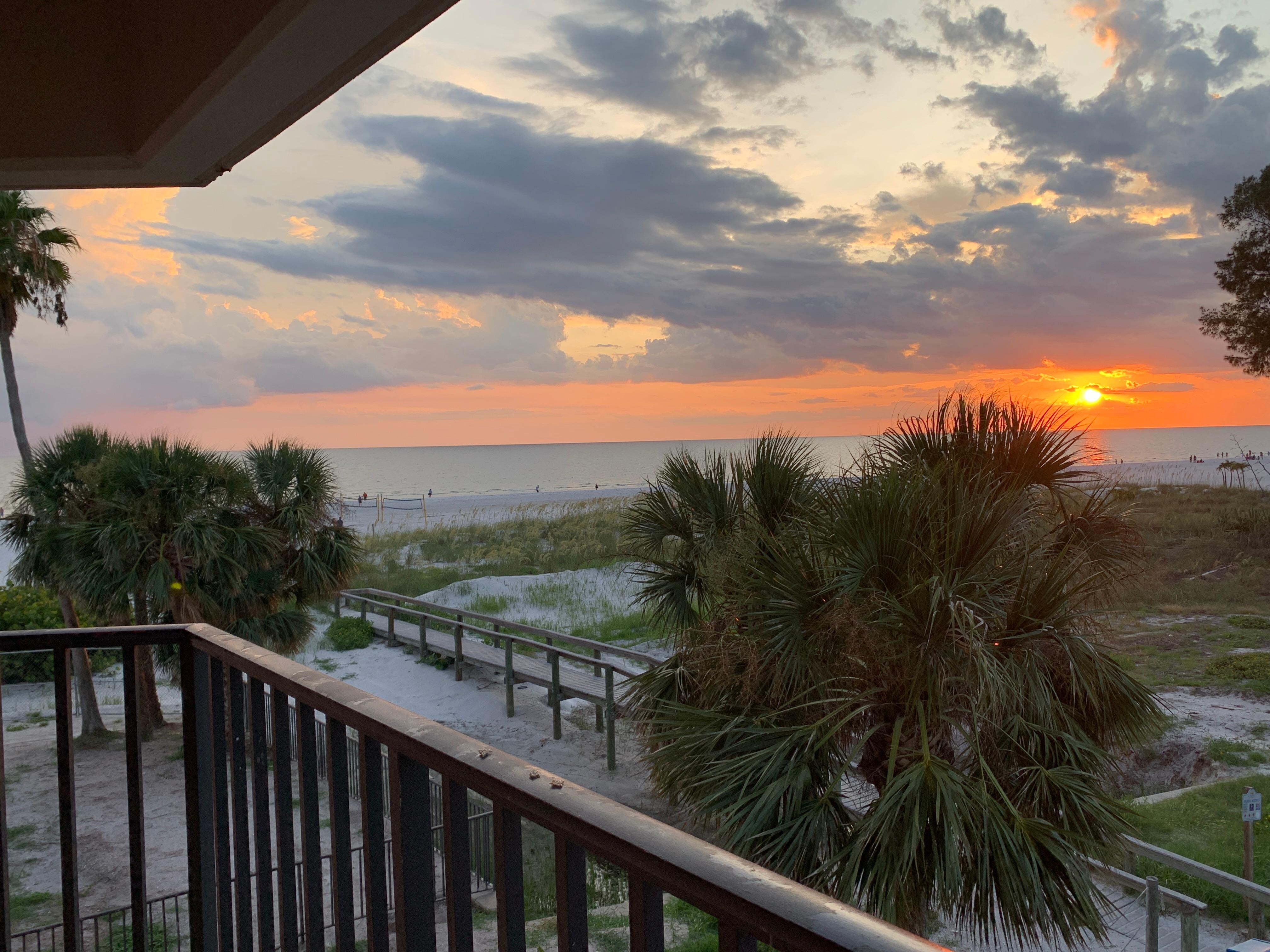 Sunset from the balcony