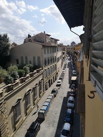 View from the third floor window looking south towards Florence’s Cathedral of Santa Maria del Fiore.