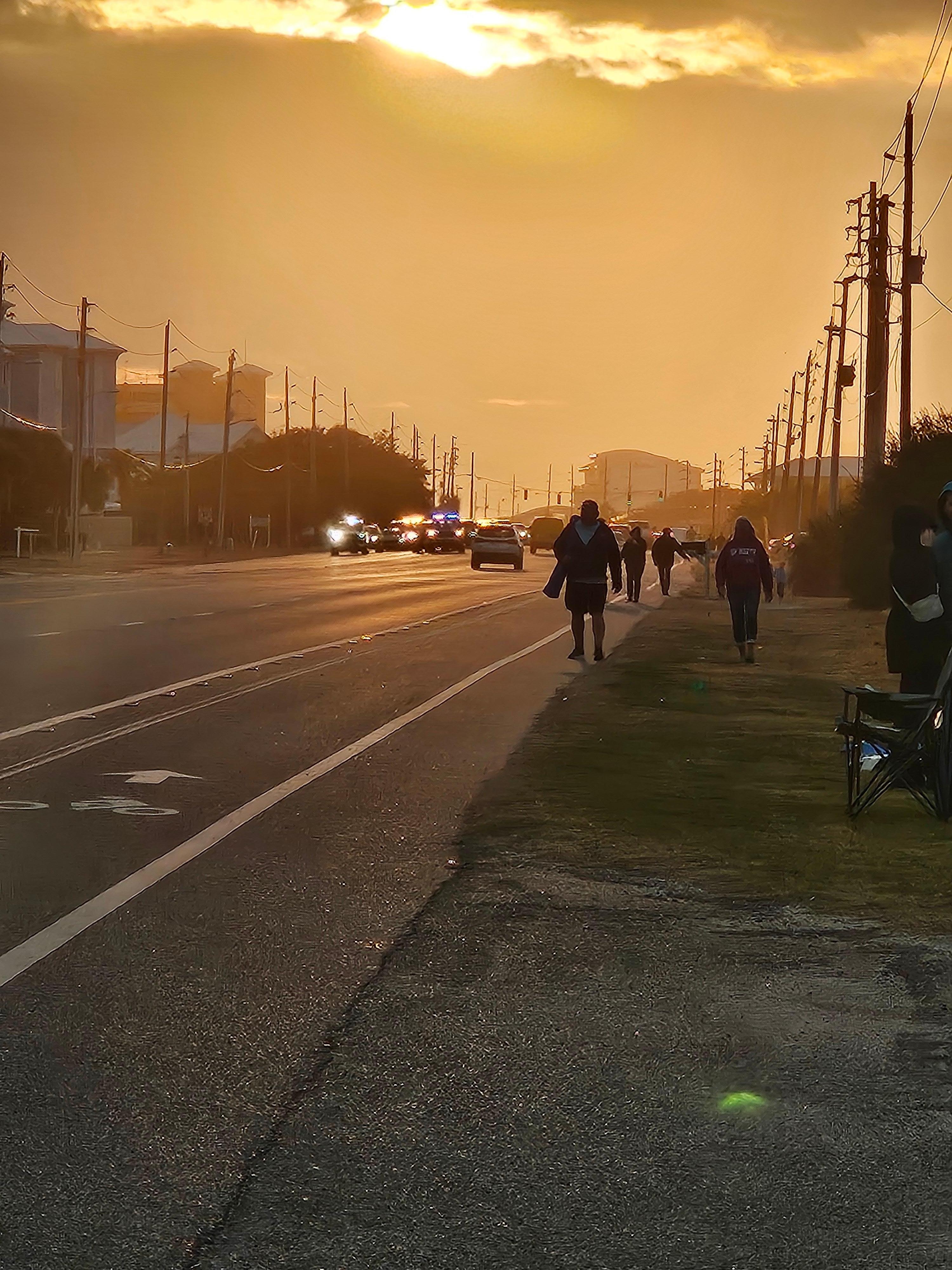 Getting ready for Mardi Gras parade..came in front of Tannin