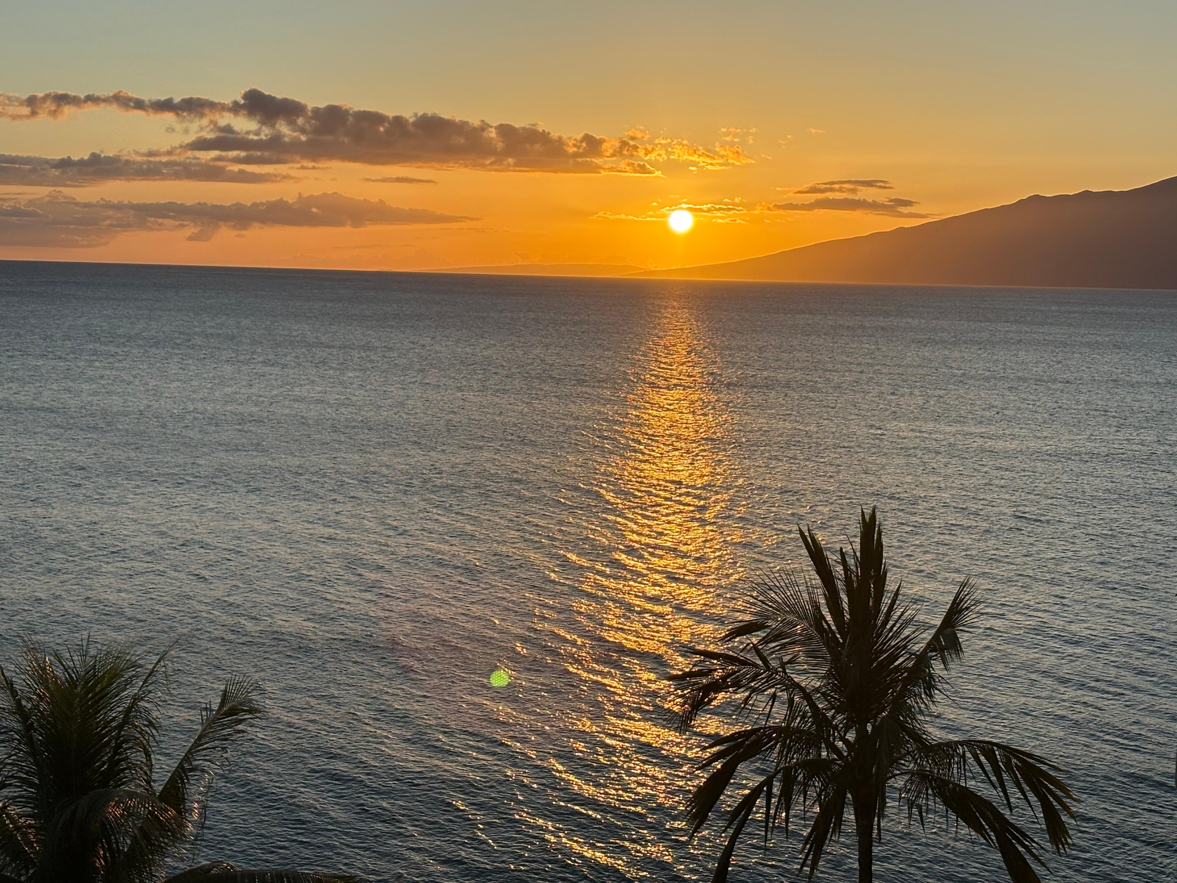 Sunset view from lanai