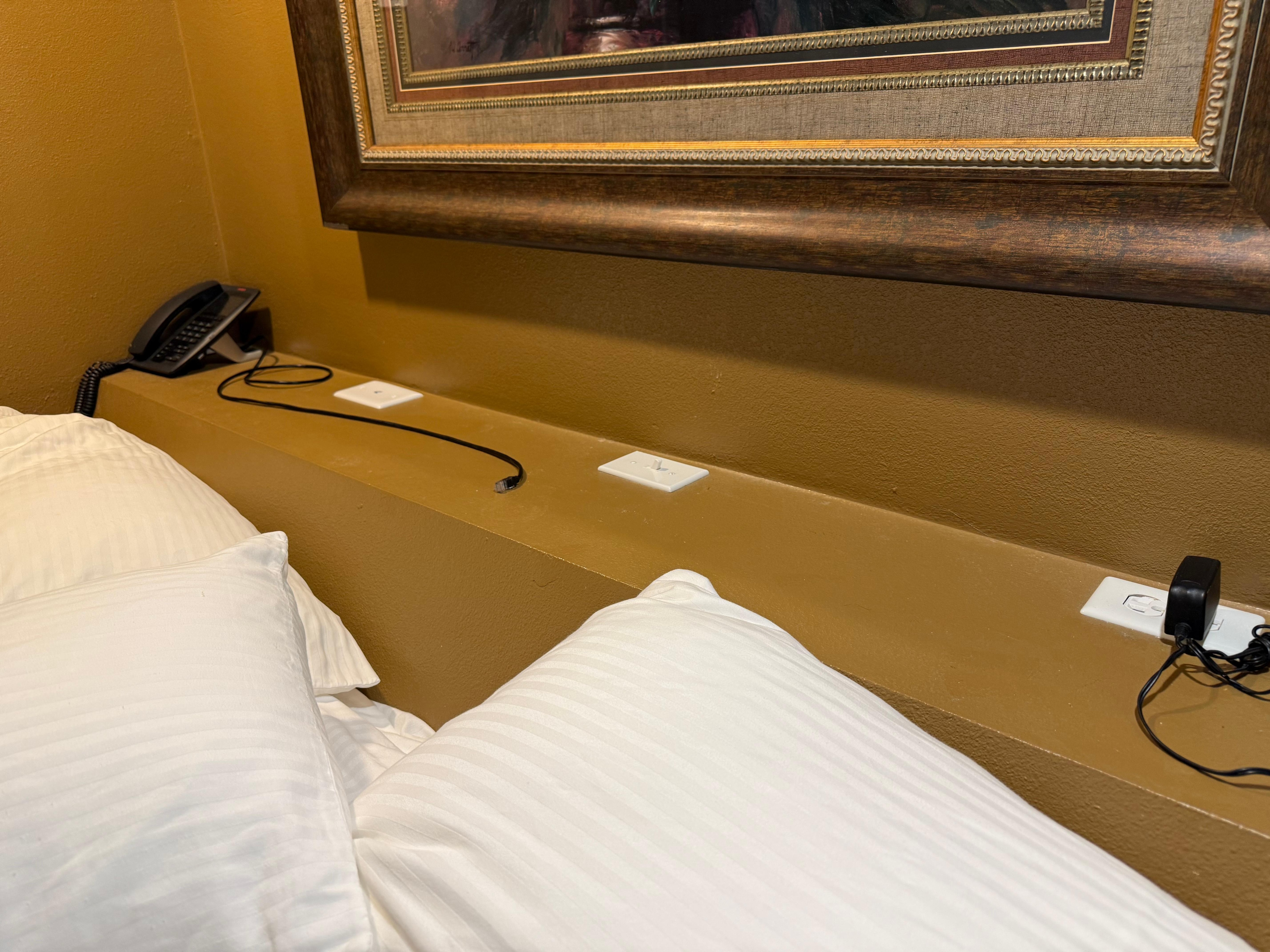 Dusty, this is the only plug in the bedrooms. One room was unable to be used.