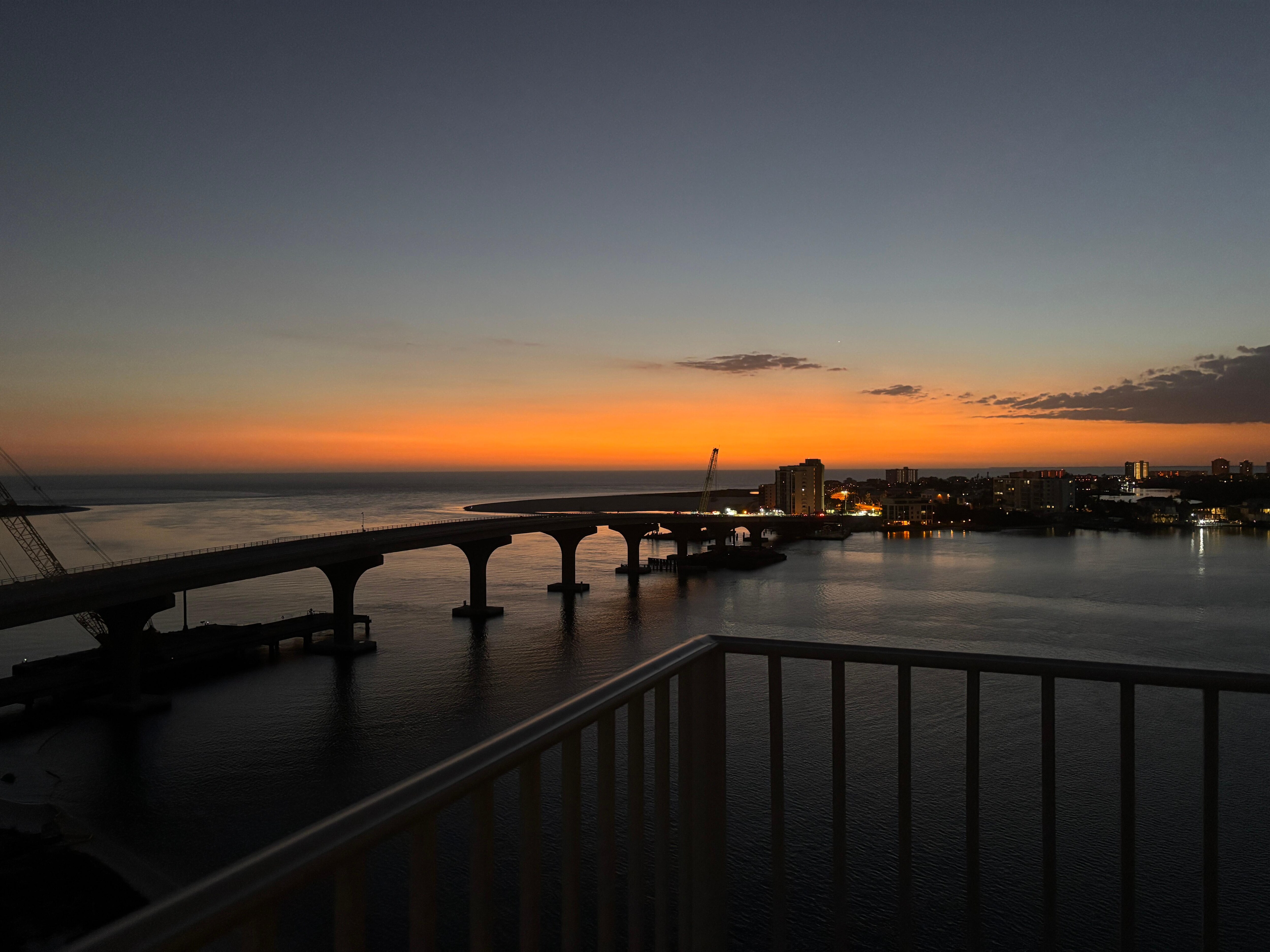 Sunset from the patio.
