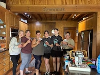 Aunt Patty taught the next generation how to make strawberry jam…just like Grandma taught her and the daughters-in-law. 🥰