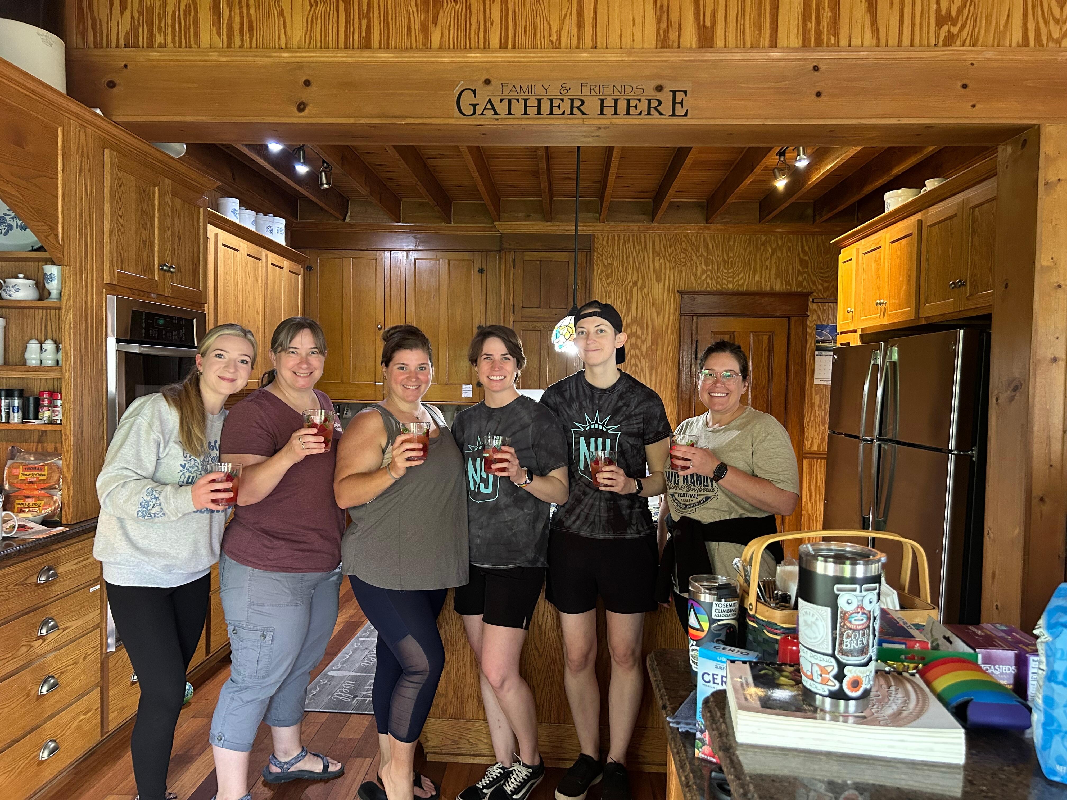 Aunt Patty taught the next generation how to make strawberry jam…just like Grandma taught her and the daughters-in-law. 🥰