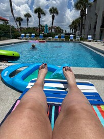 Pool outside the condo