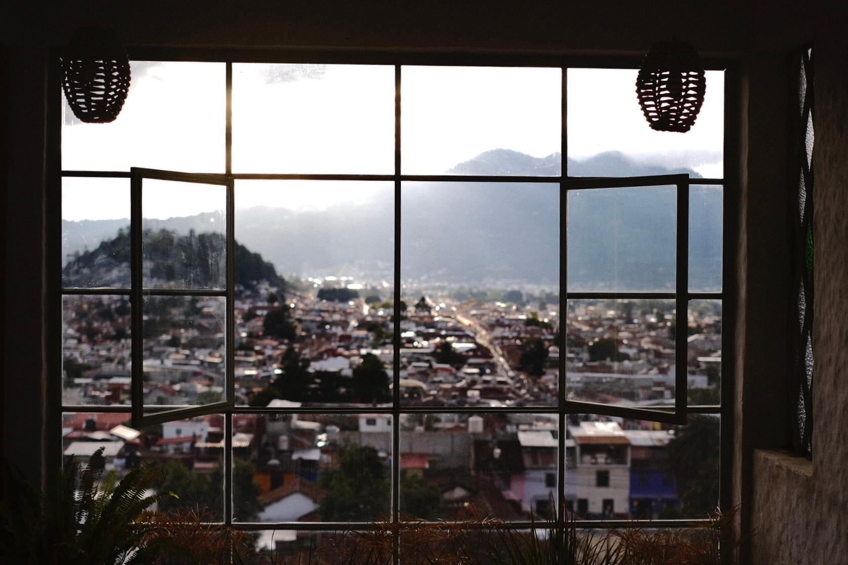 View from 2nd floor living room