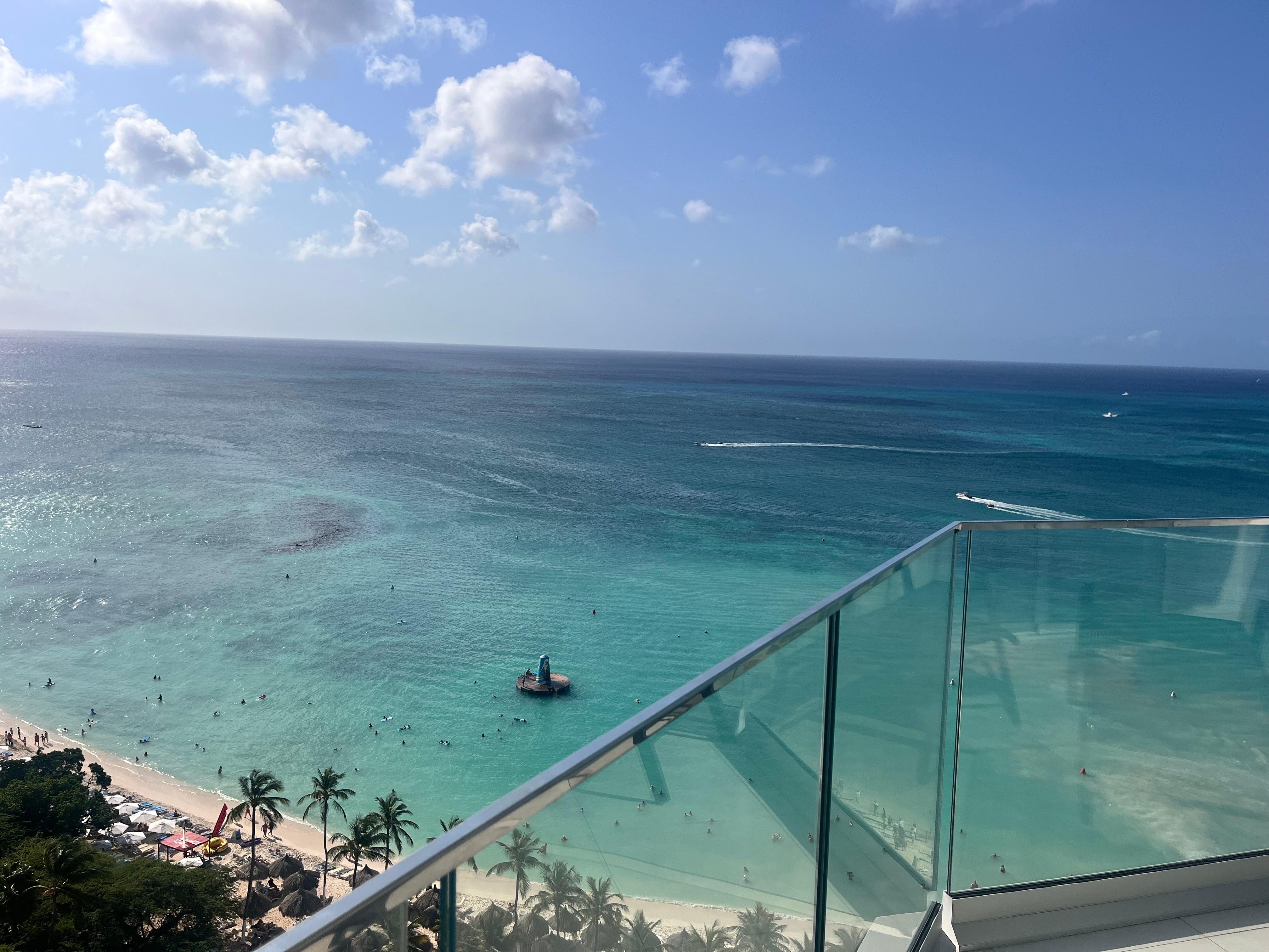 View from our balcony. 