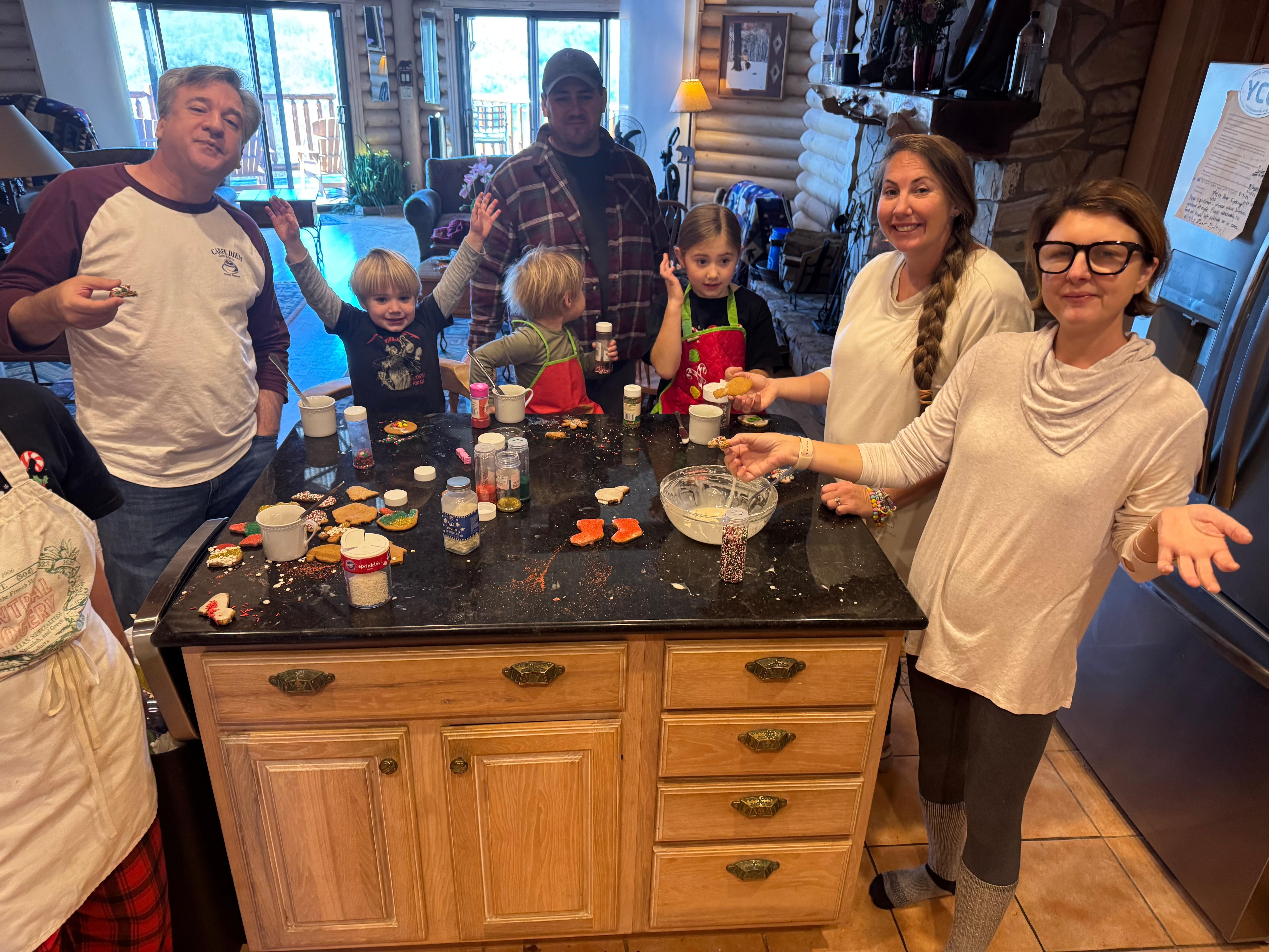Our annual tradition of making gingerbread cookies!