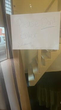 Had to put up a sign!