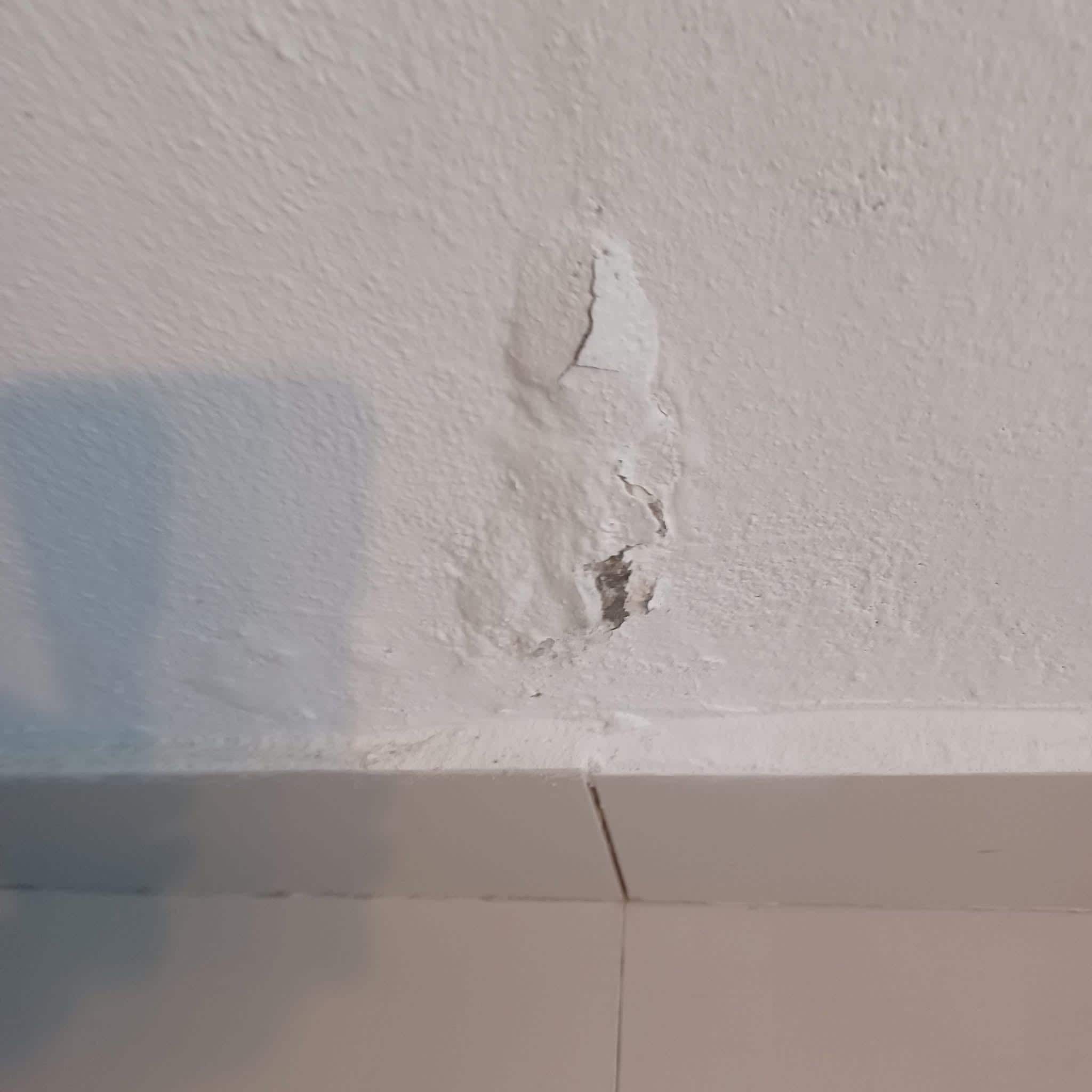 Wall in kitchen messed up
