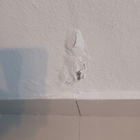 Wall in kitchen messed up