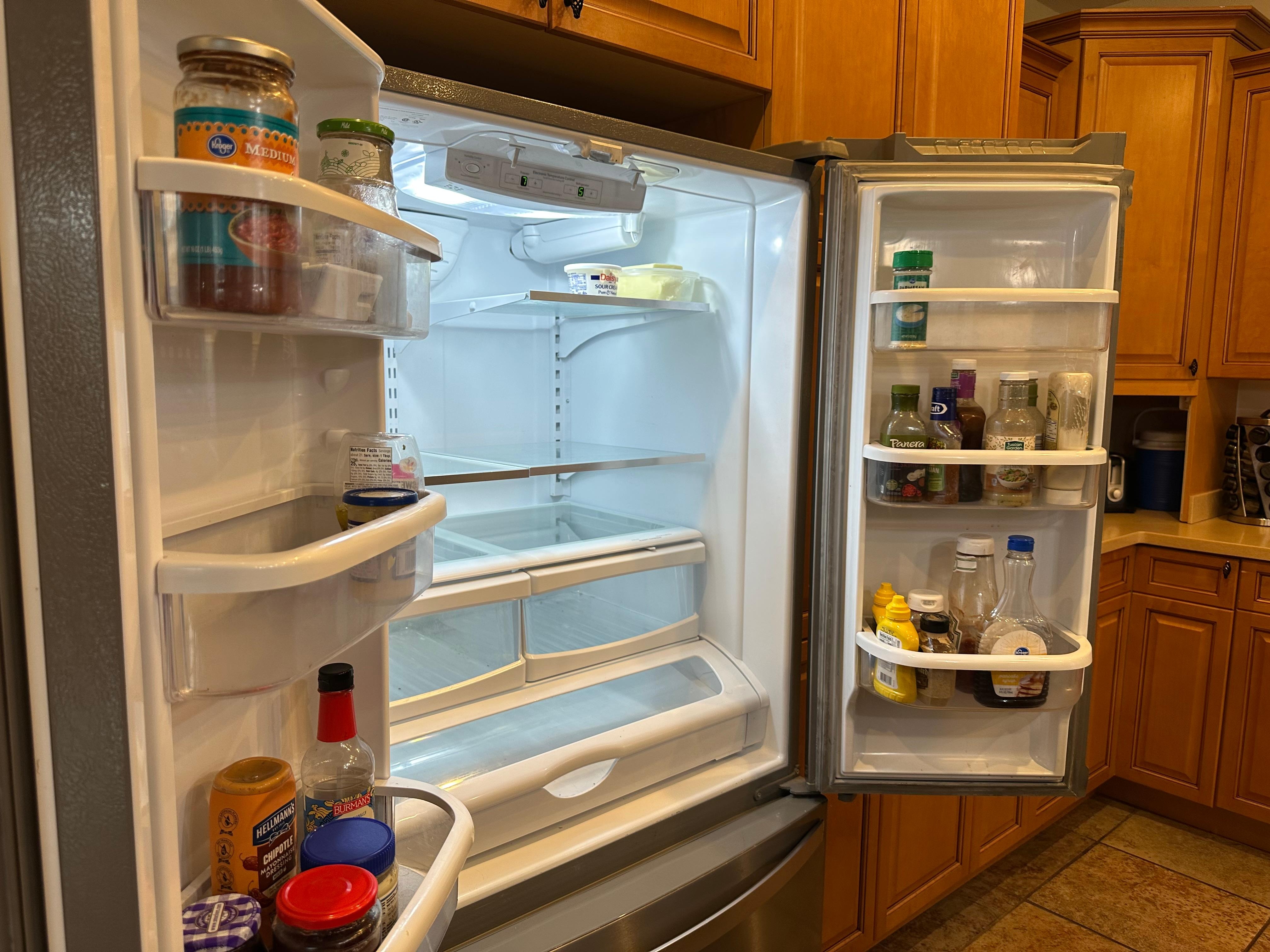 Items left in frig by previous guest