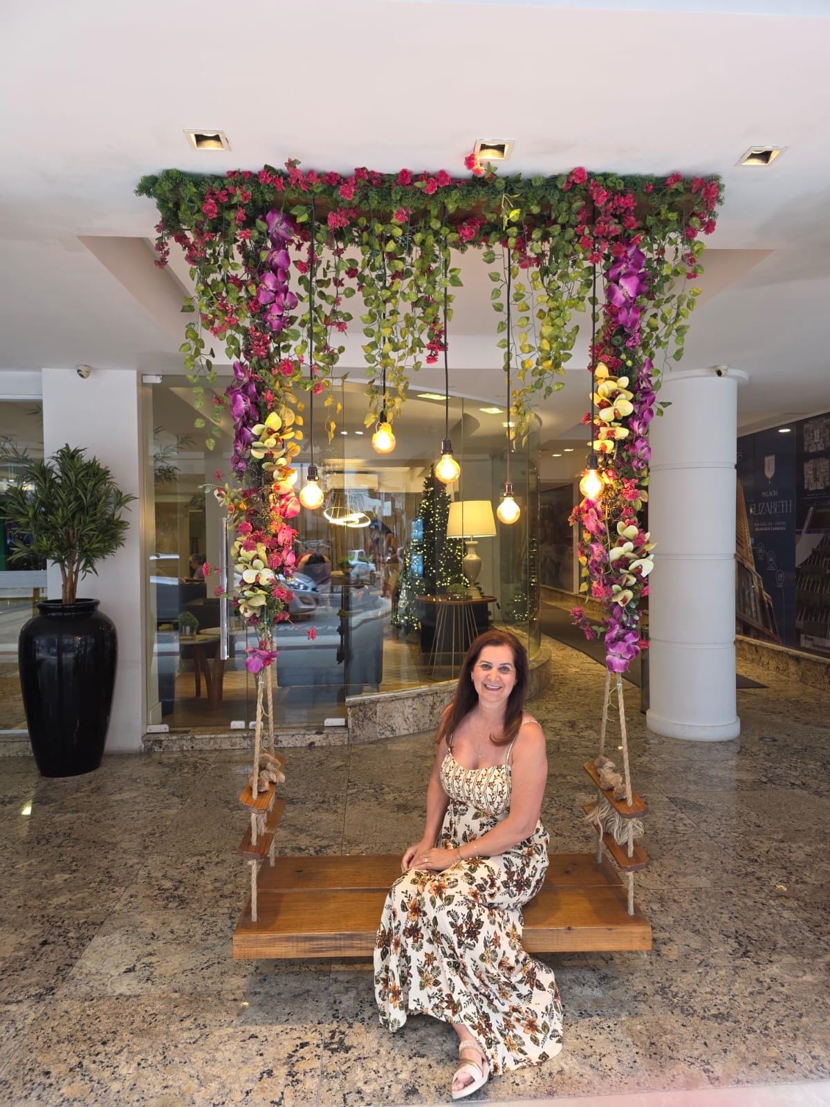 Balanço em frente ao hotel!