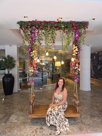 Balanço em frente ao hotel!