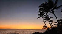 Sunset view from the lanai.
