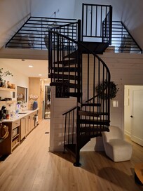 Stairs upto the loft. So cute!