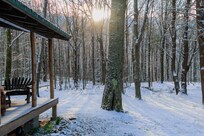 Sunrise after a little snow