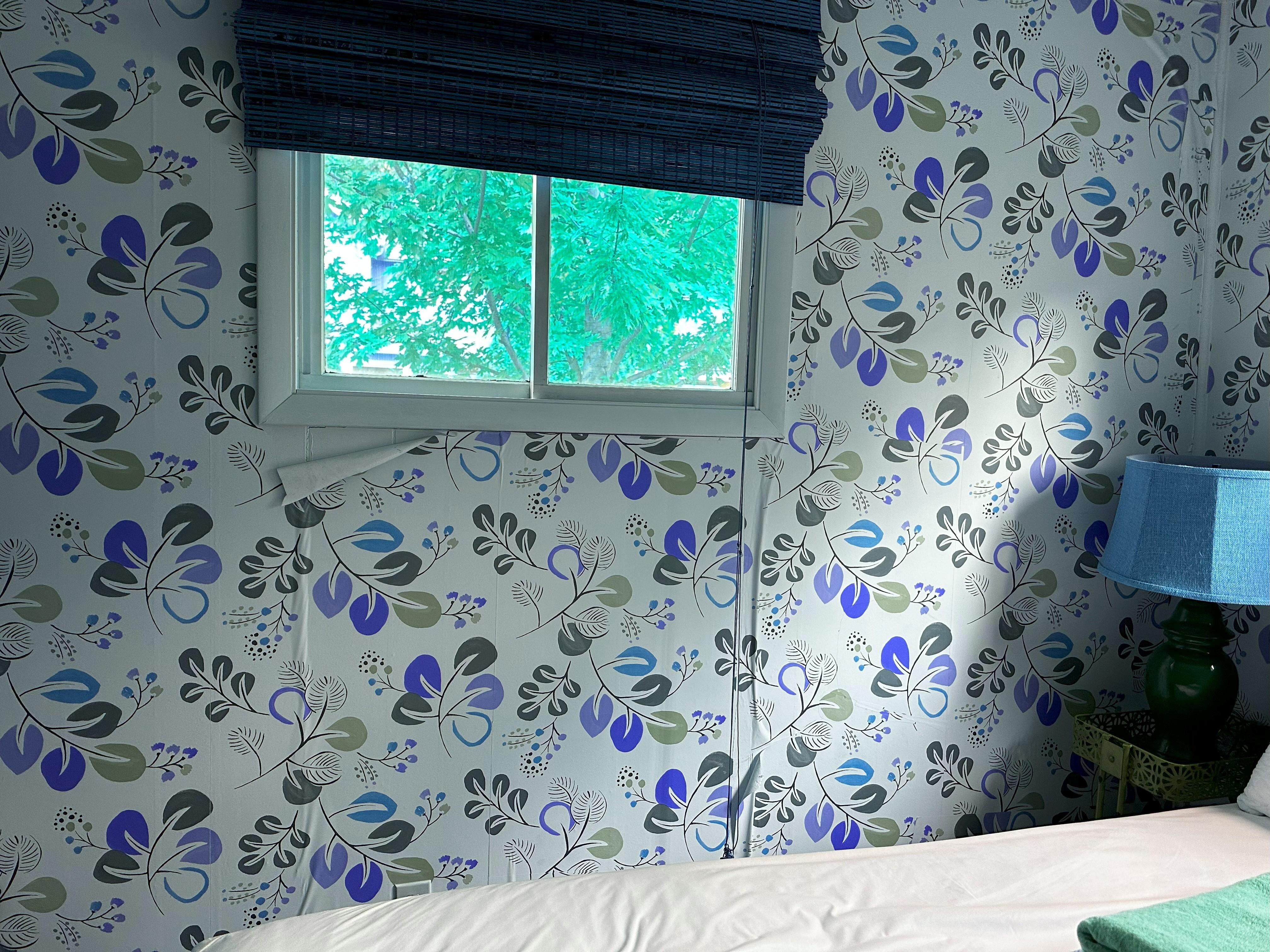 Peeling/repaired wallpaper