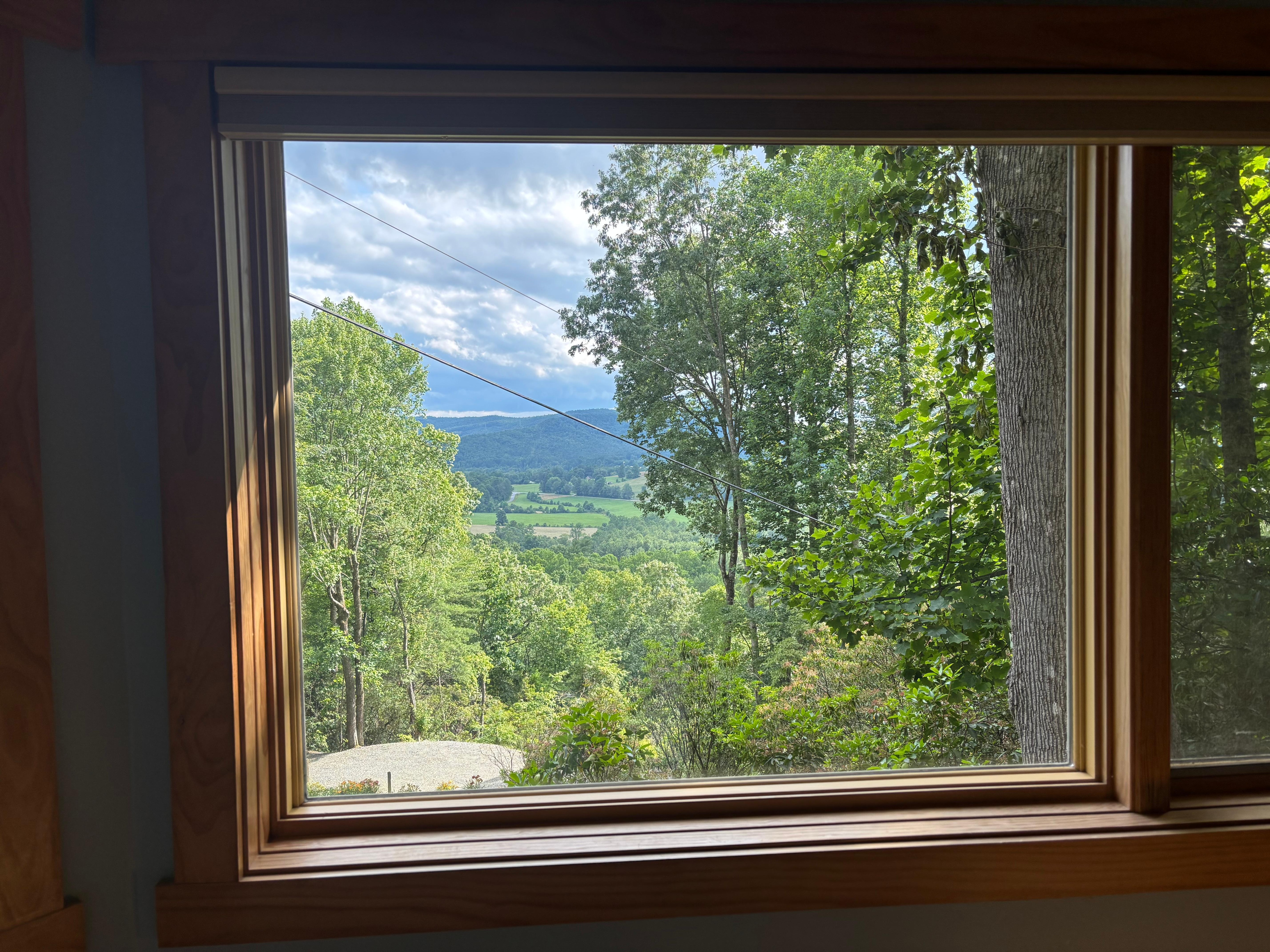 View from the bedroom window.