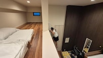the room 103 I got,which is standard room. maisonette room has no this ladder on expedia app.