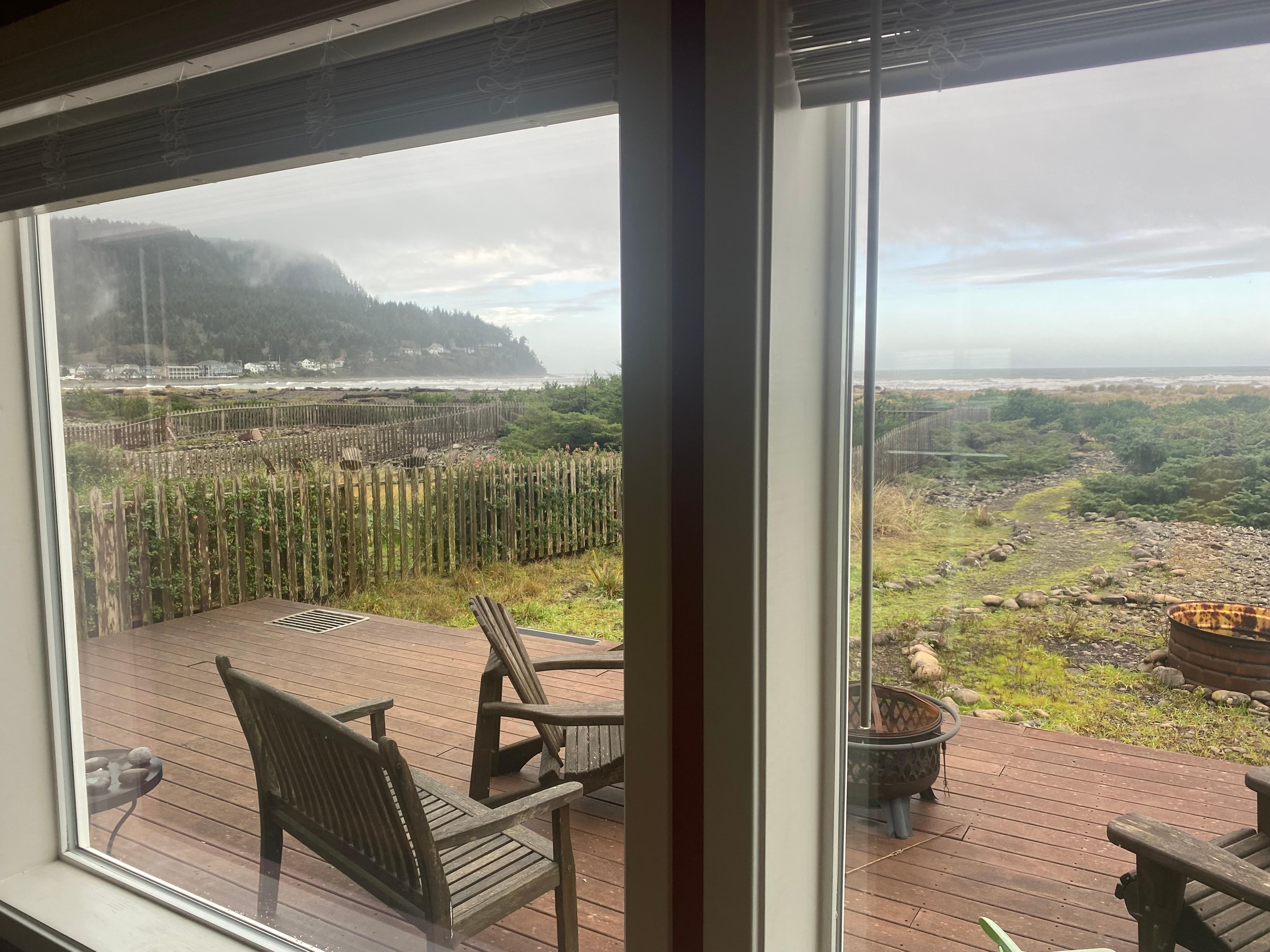 View from the comfy furniture in the living room!!