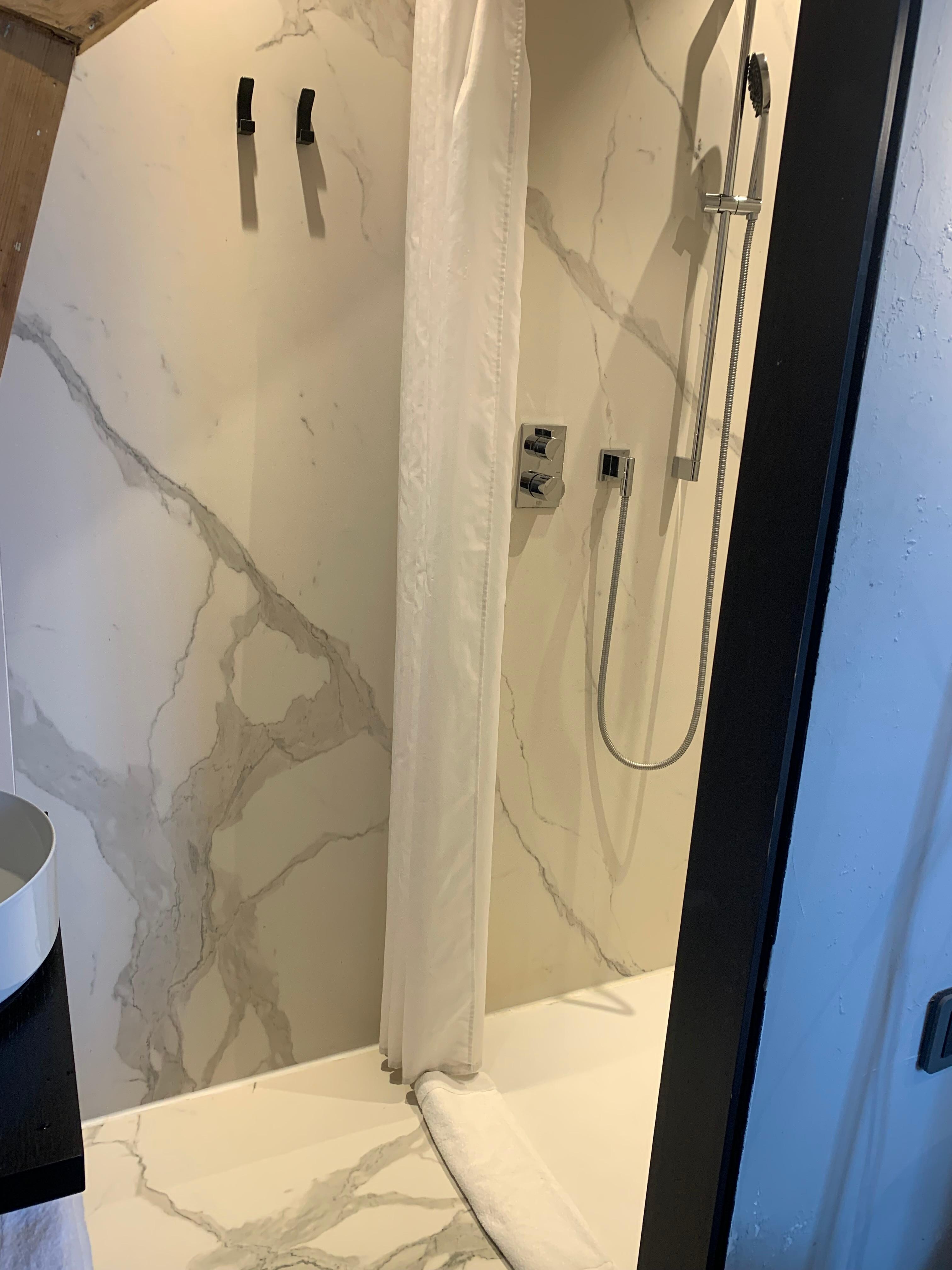 Shower and sink