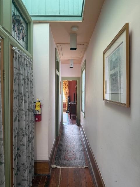 Hallway between bedroom and sitting area