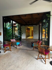 Sitting area at the coffee shop