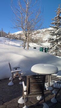 Lots of snow and right near the chair lift.