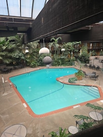 View of courtyard from room