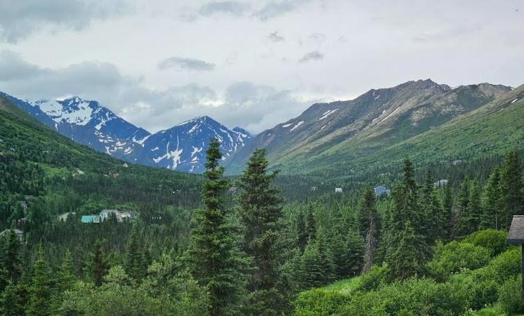 View to the right (zoomed in)