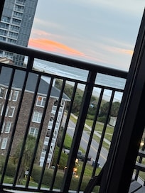 View from my bed out the balcony door