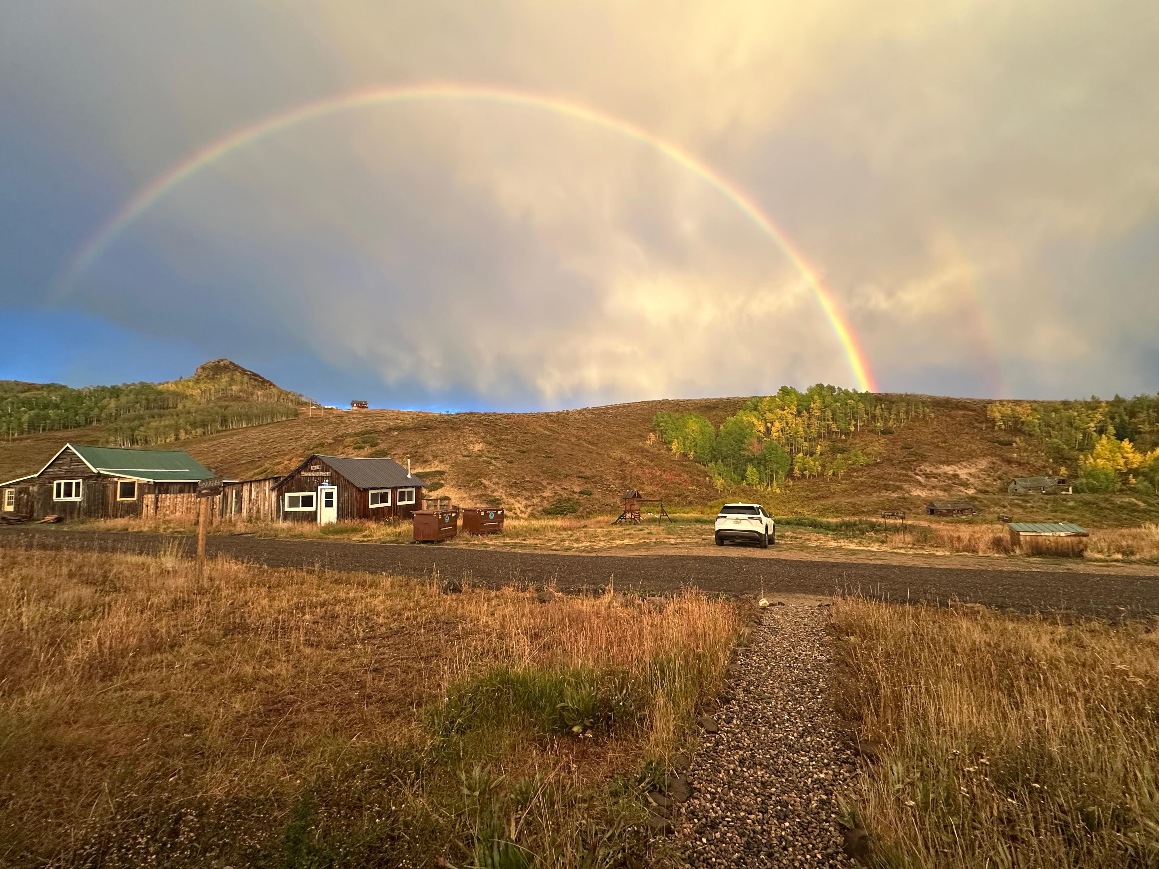 It had just rained a little bit and this beautiful sky showed up and out for us! 