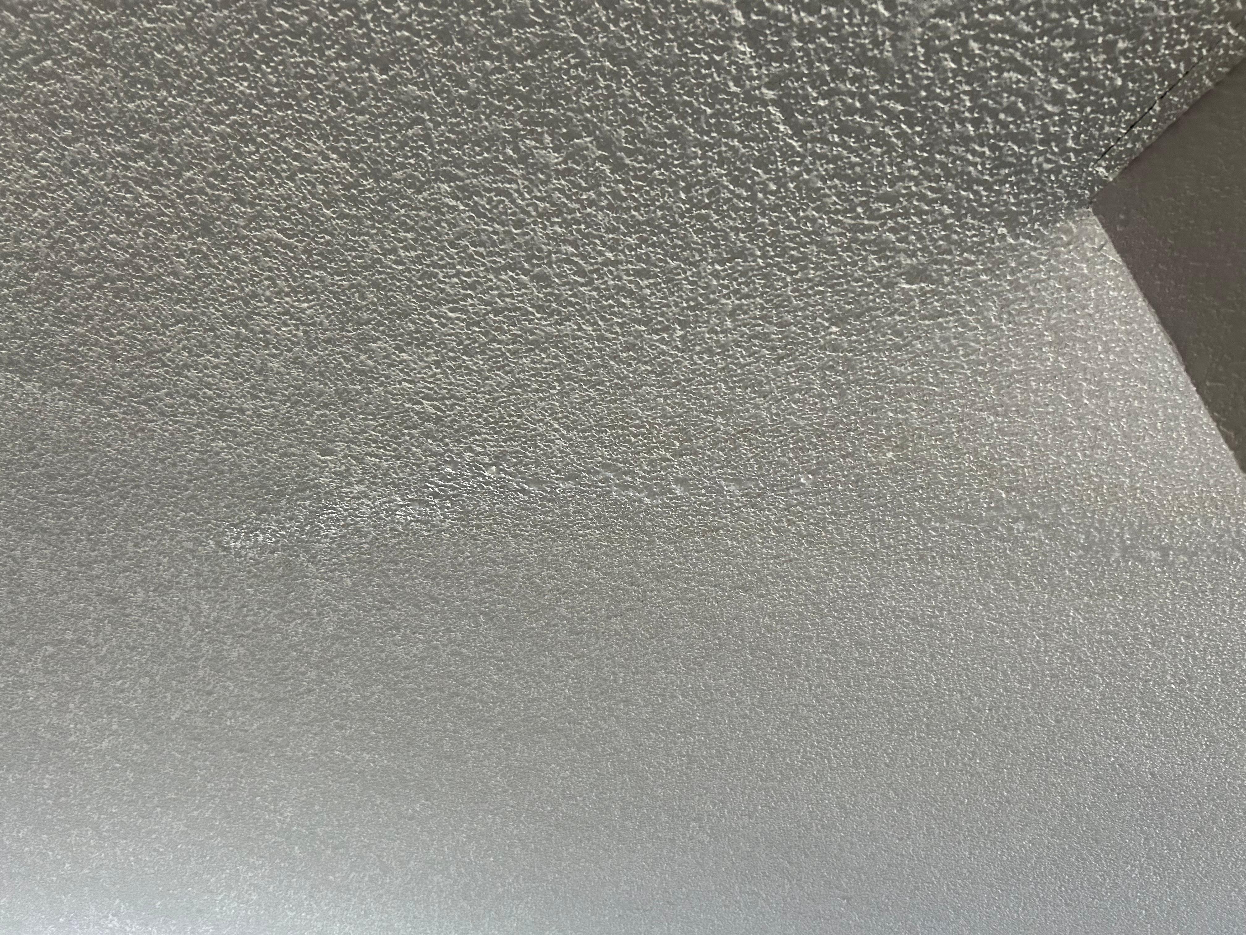 You can see the ceiling coming apart and drips