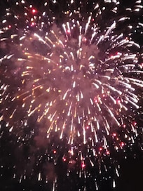 Fireworks from the balcony