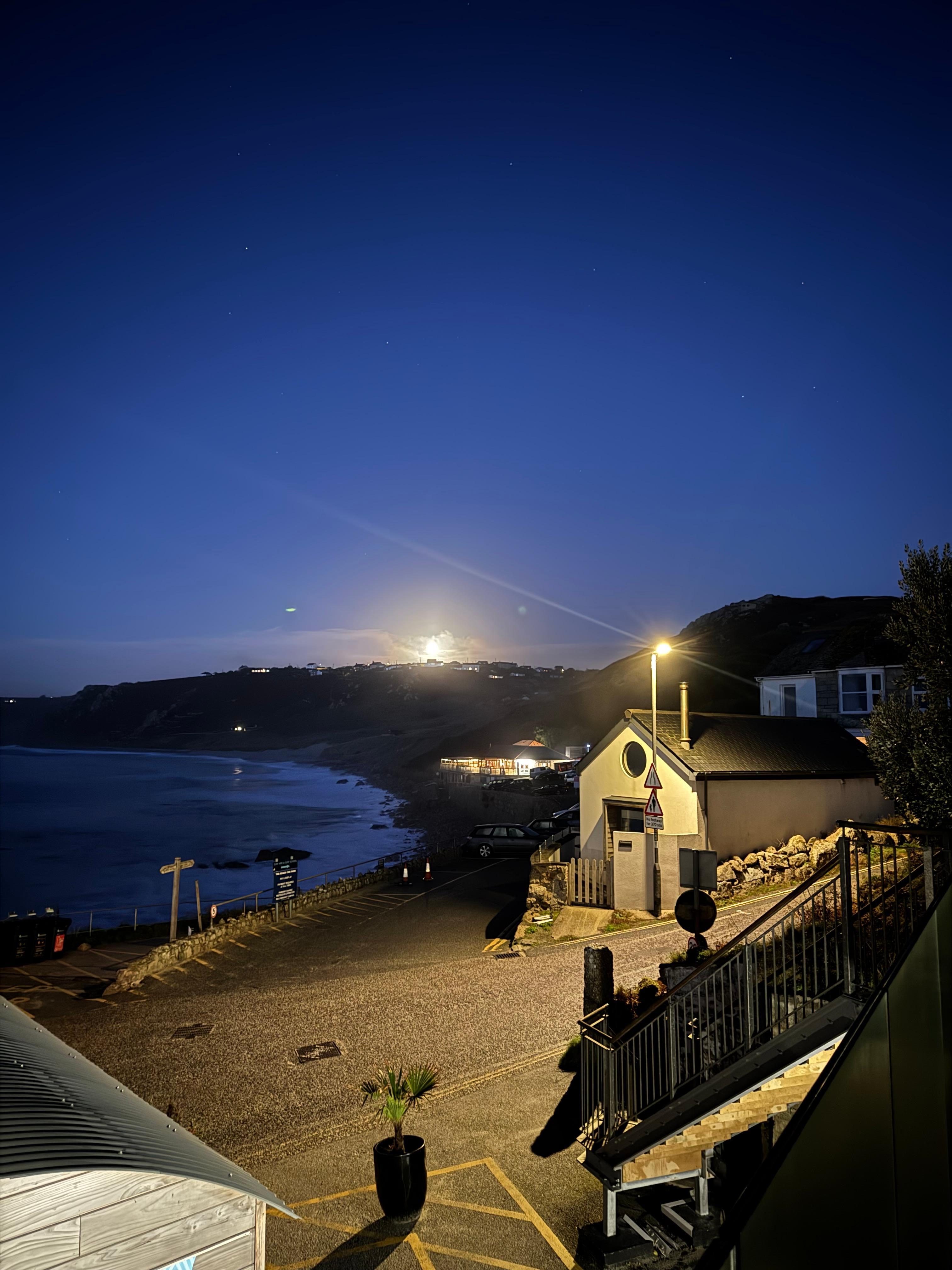 Moonrise from the terrace
