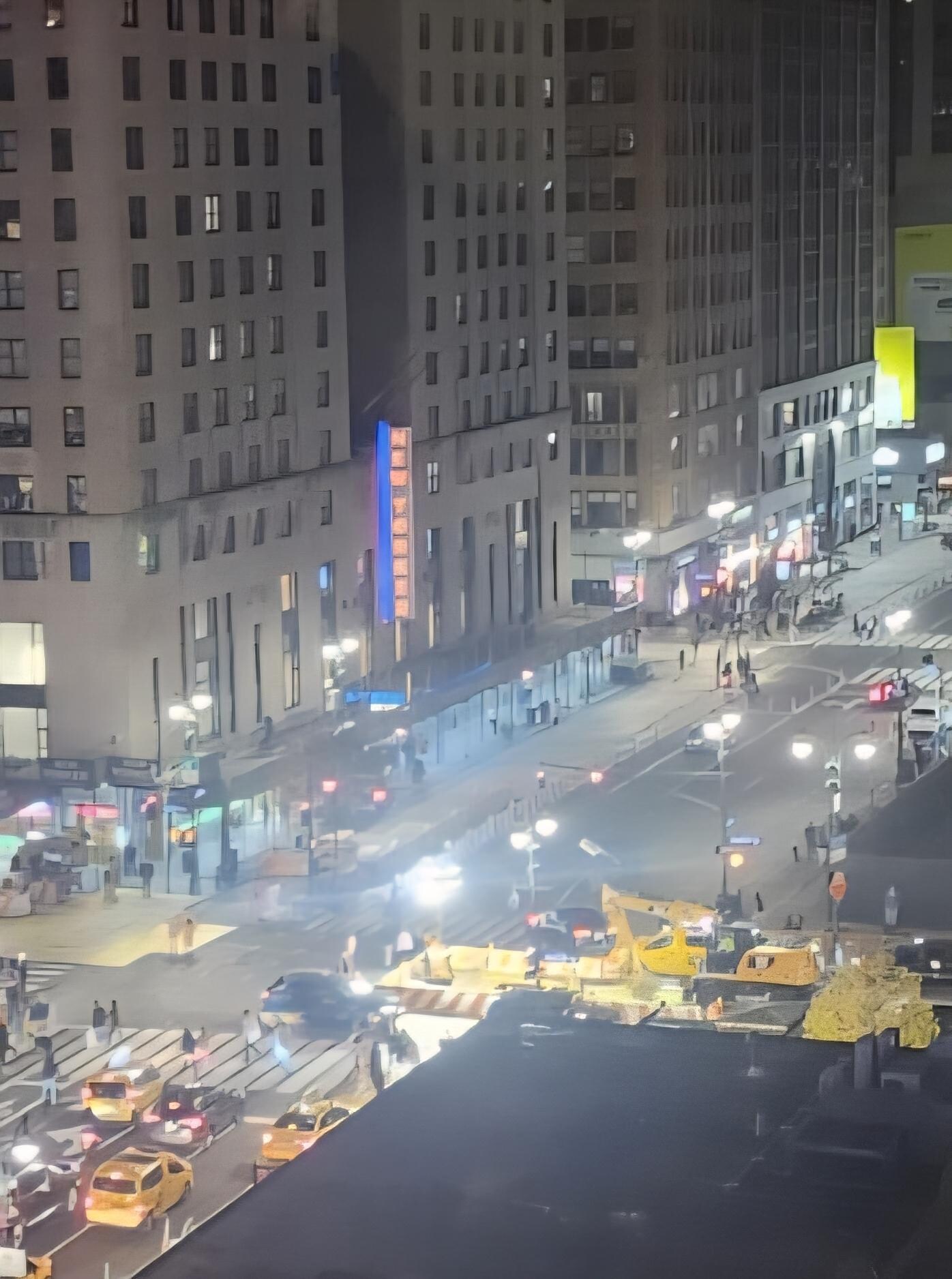 View of The New Yorker from inside Madison Square Garden 