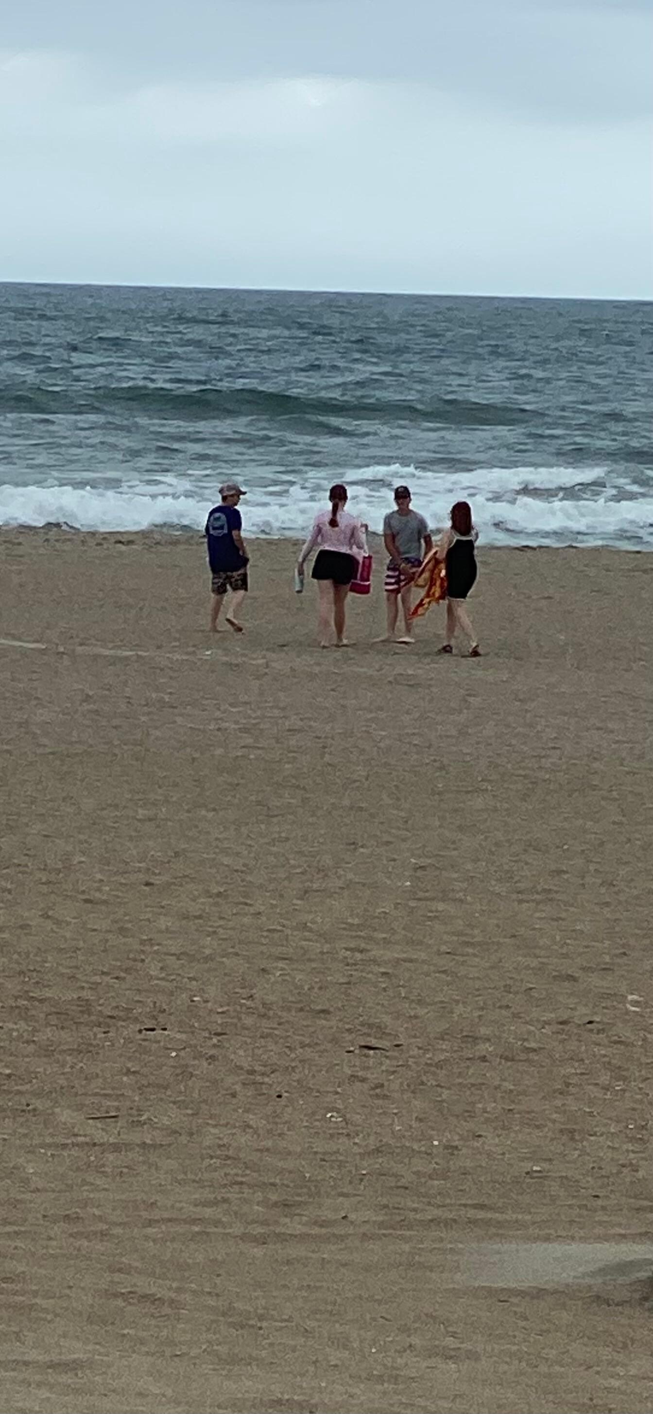 Straight to the beach upon arrival 