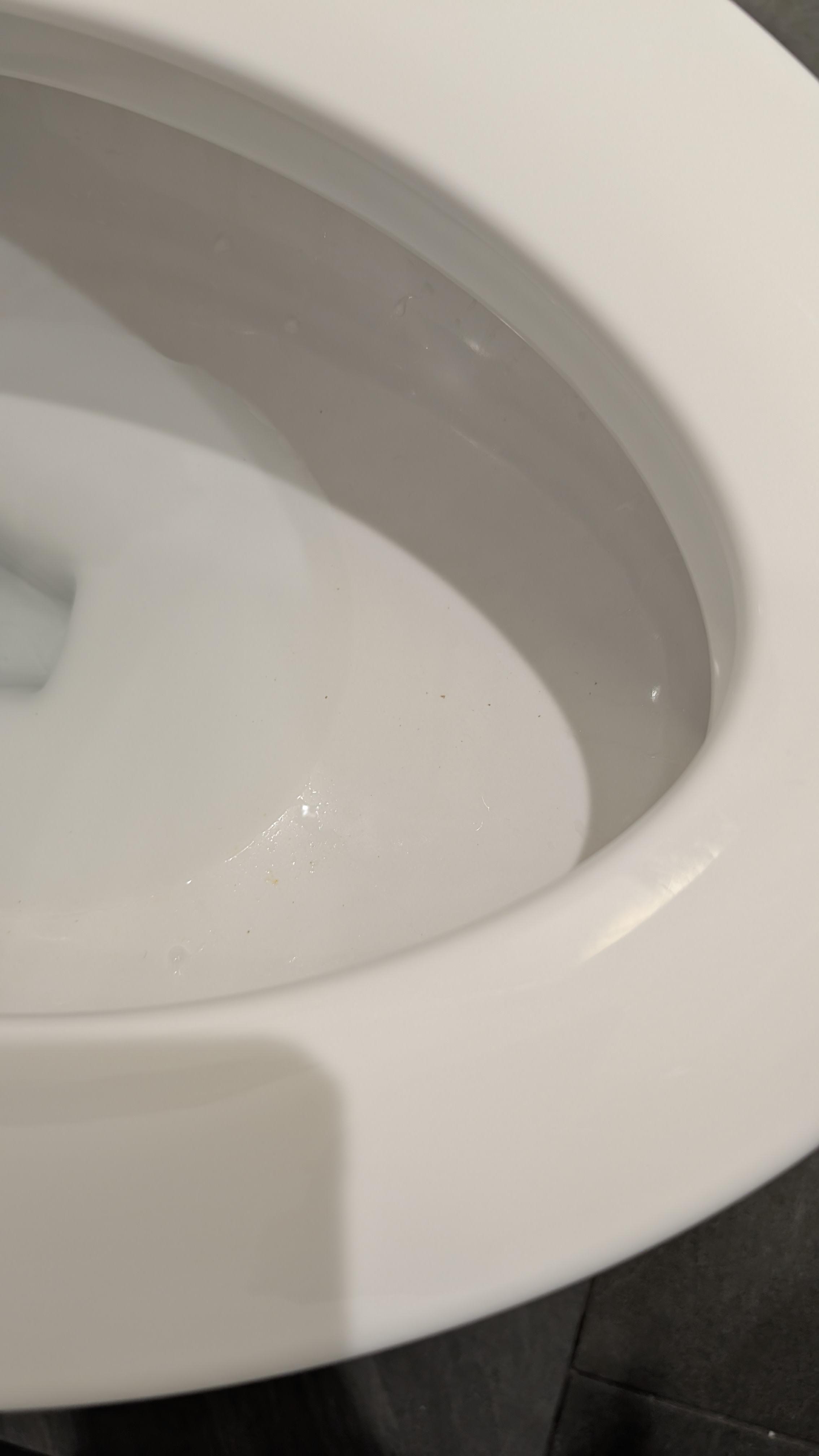 Toilet bowl not clean