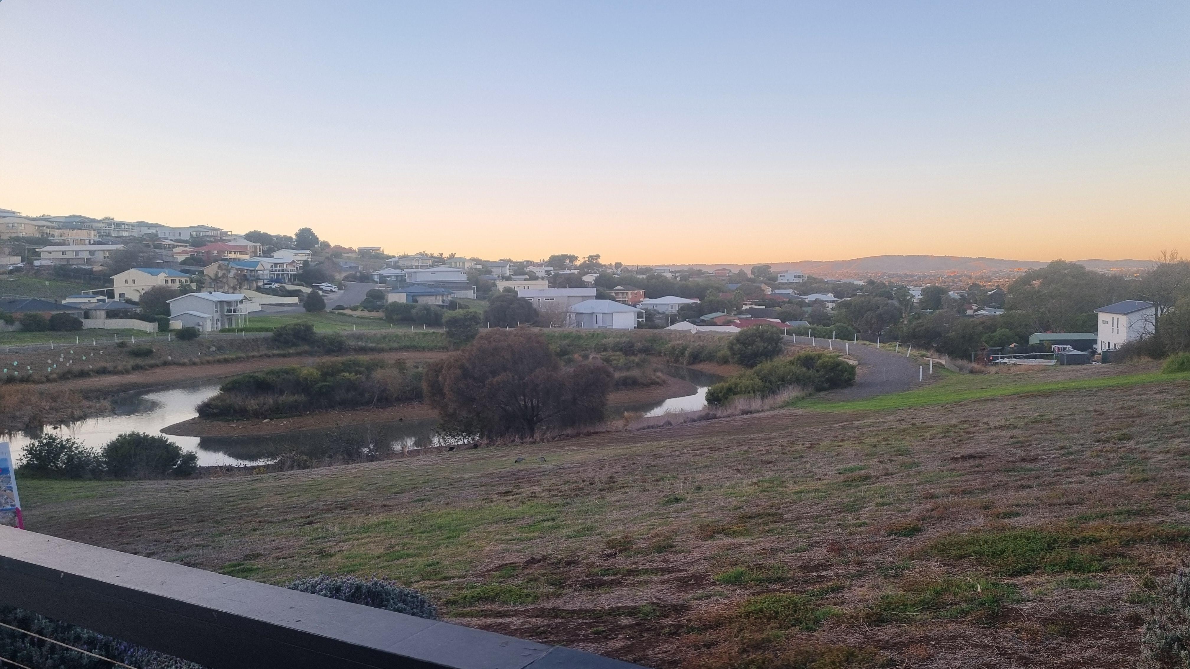 Early morning sunrise appearing 