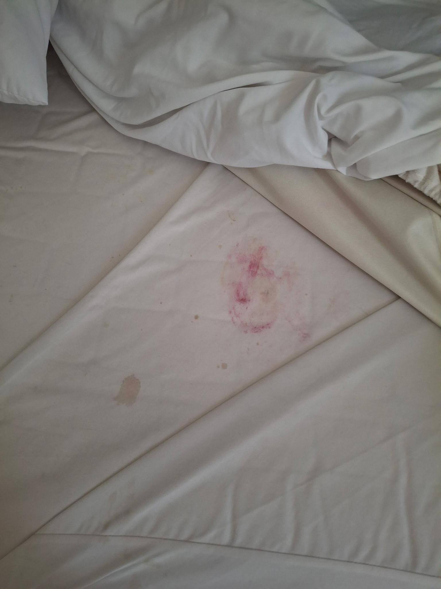 This was the condition of the room upon check in.  