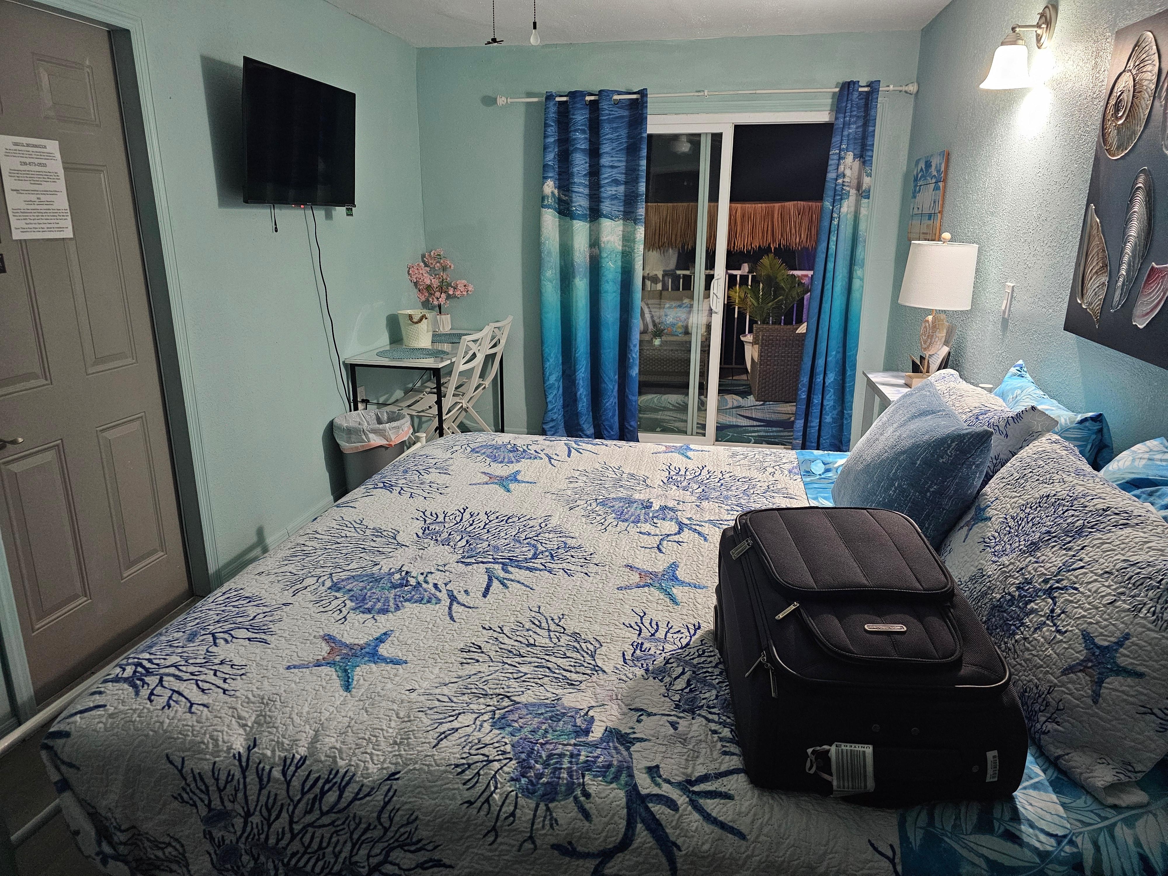 Our room facing the water and deck
