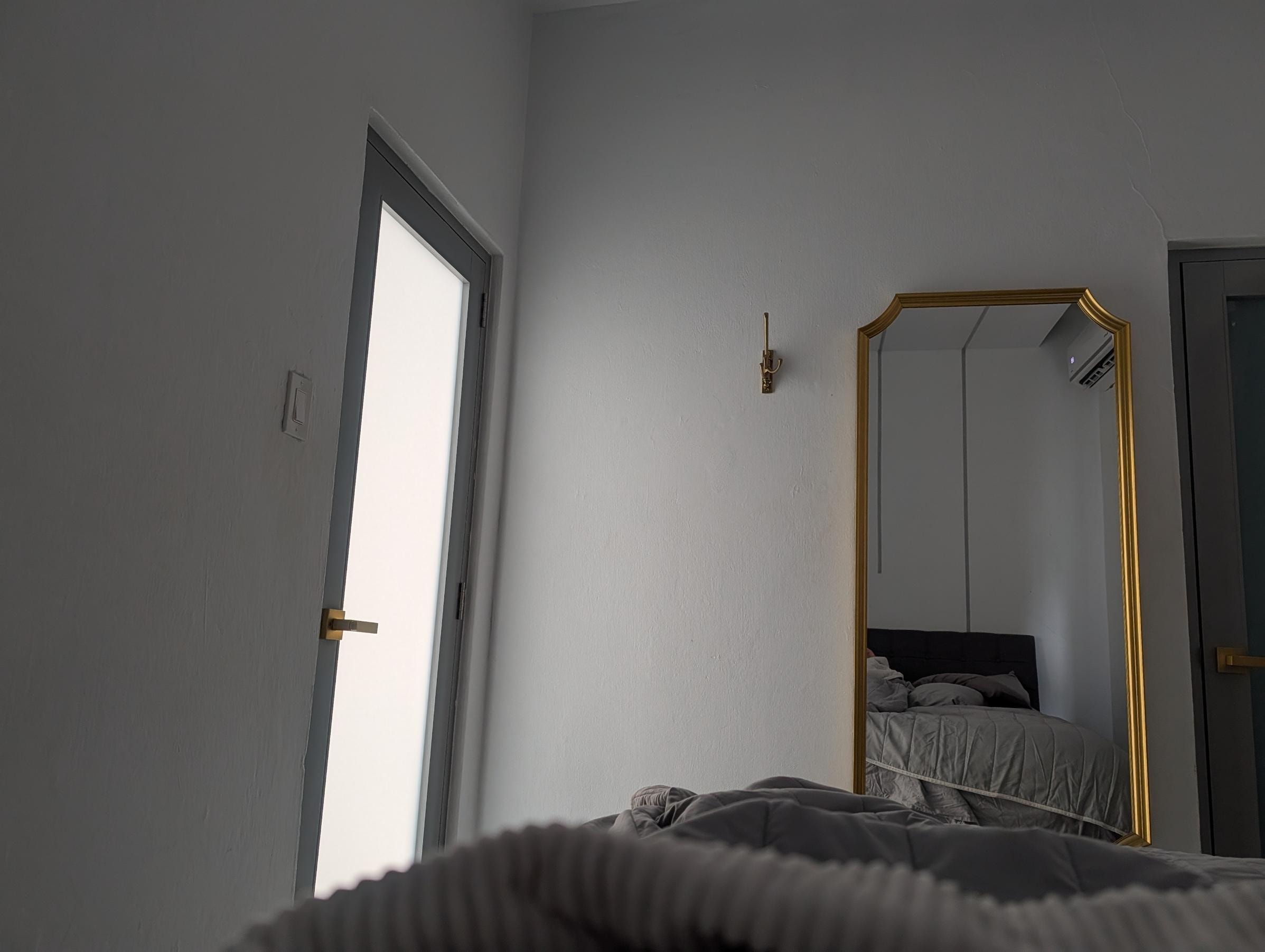 BR door with light from common area