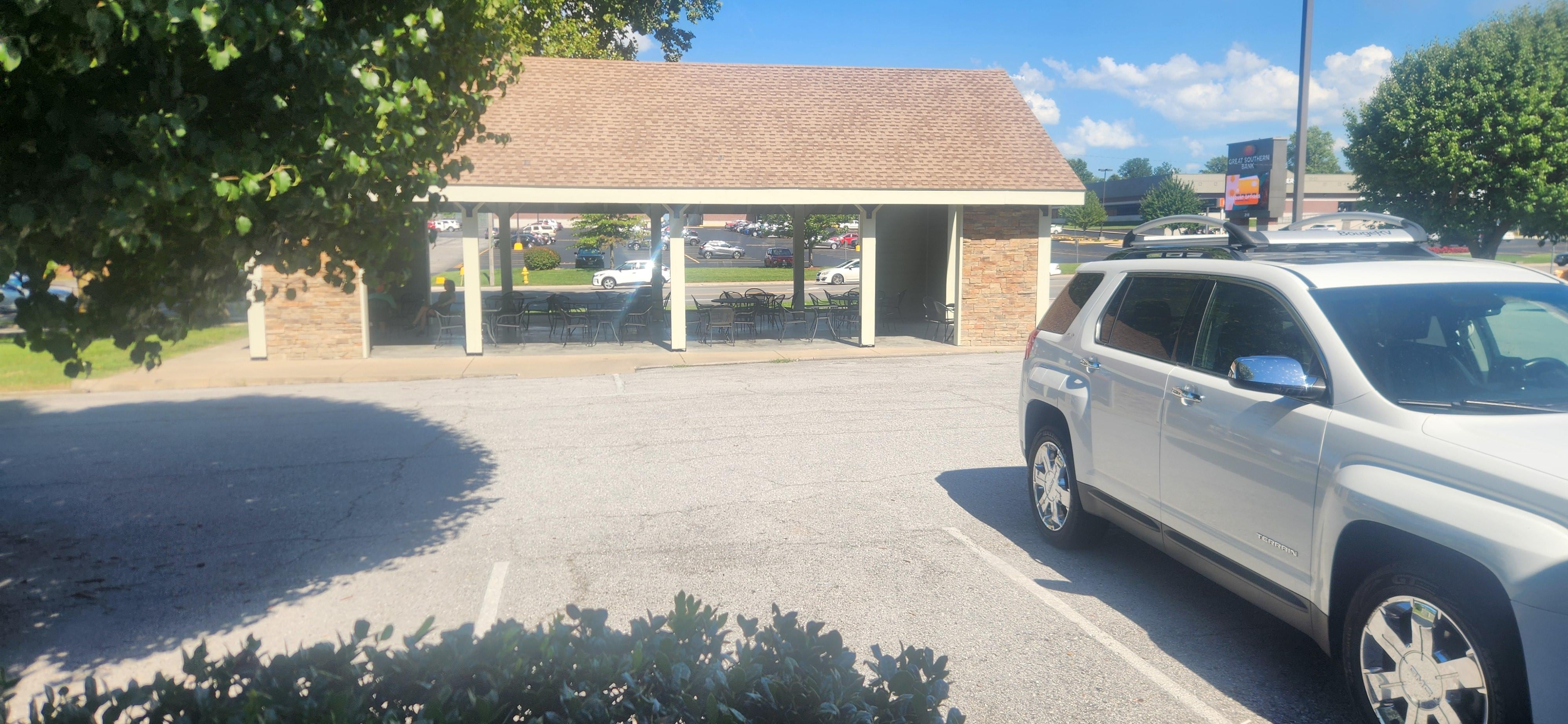 BBQ grill and area for guesses to use