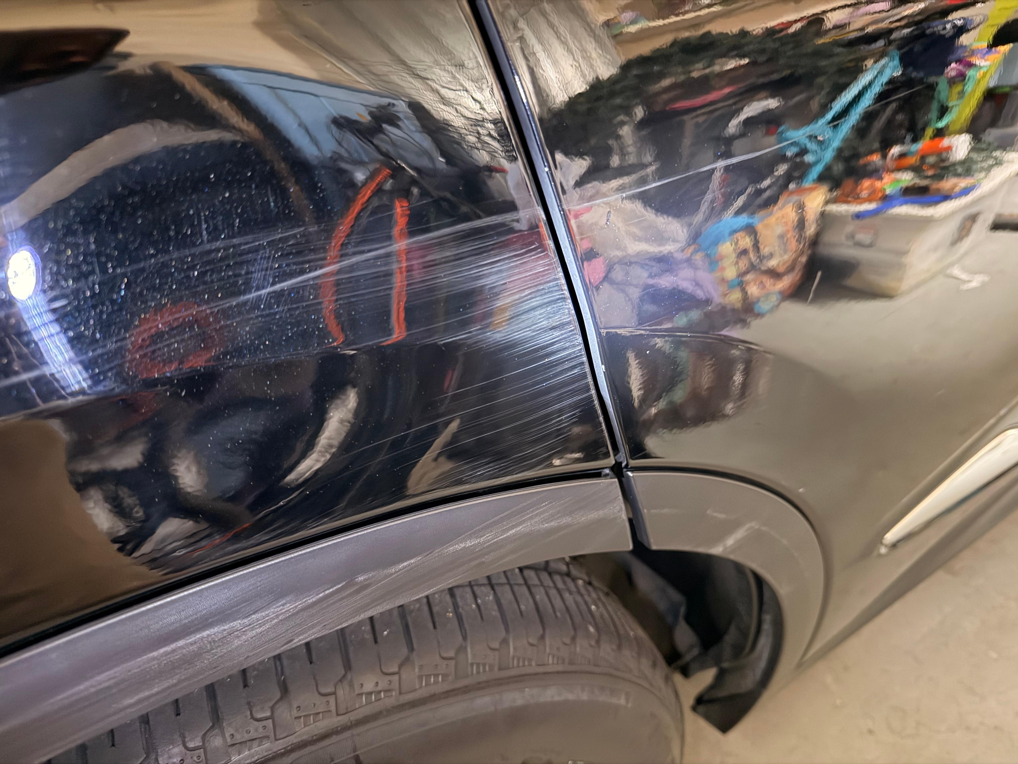 Dent and scuff damage 